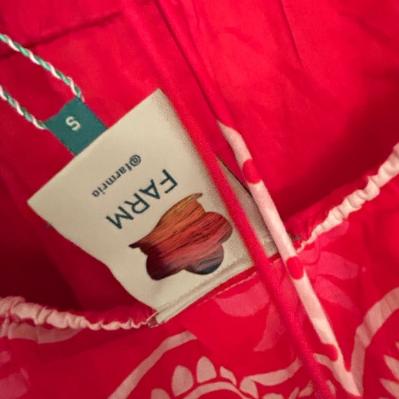 NWT Farm Rio Women Summer Sunrise Midi Dress Red Small - Picture 5 of 8